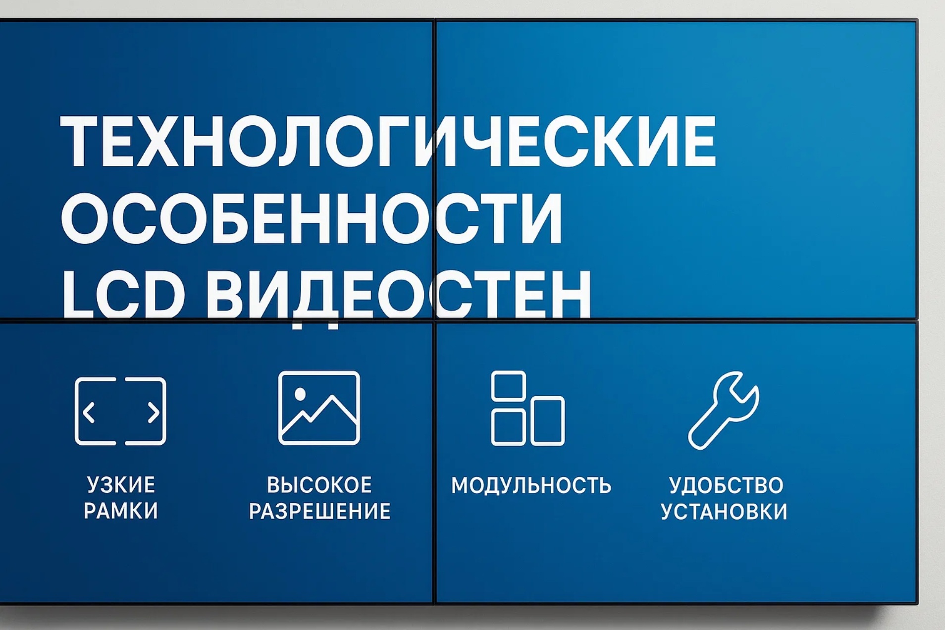 видеостены из LCD панелей